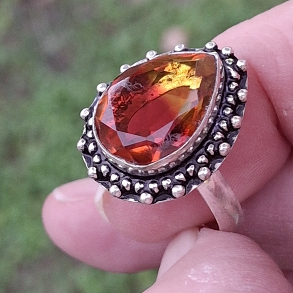 **** Sale **** New Bi-Color Tourmaline 925 Silver Ring.  - Picture 3 of 12